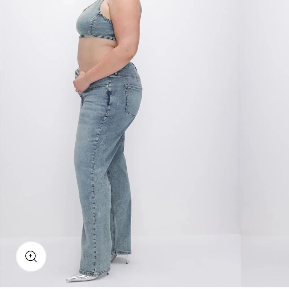NWT- Good American-GOOD '90s RELAXED JEANS | INDIGO499- Size 18